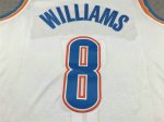 NBA 8 Williams OKC Thunder 23-24 Maillot blanc brodé